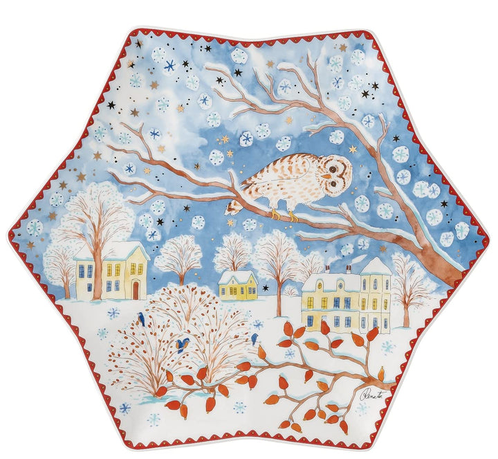 Hutschenreuther Sammelkollektion 22 Weihnachtsabend Sternschale 34 cm, 02473-727412-25384