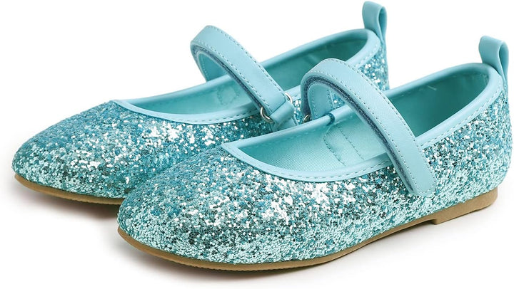 Feversole Girls Cute Dress, Mädchen süsses Kleid Mary Jane Schuhe weiche Party Urlaub Ballerinas 31