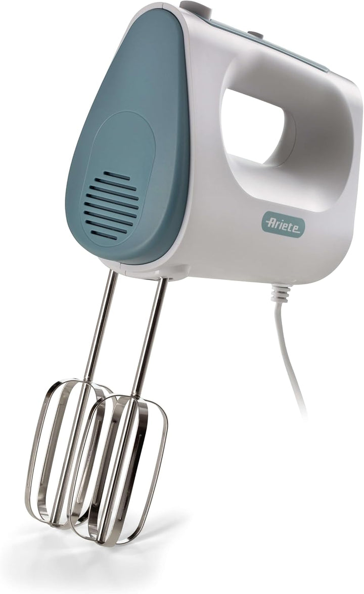 Ariete 1545 Handmixer Breakfast, 450 W, 5 Geschwindigkeiten, Turbo-Funktion, 2 Schneebesen, Weiss &