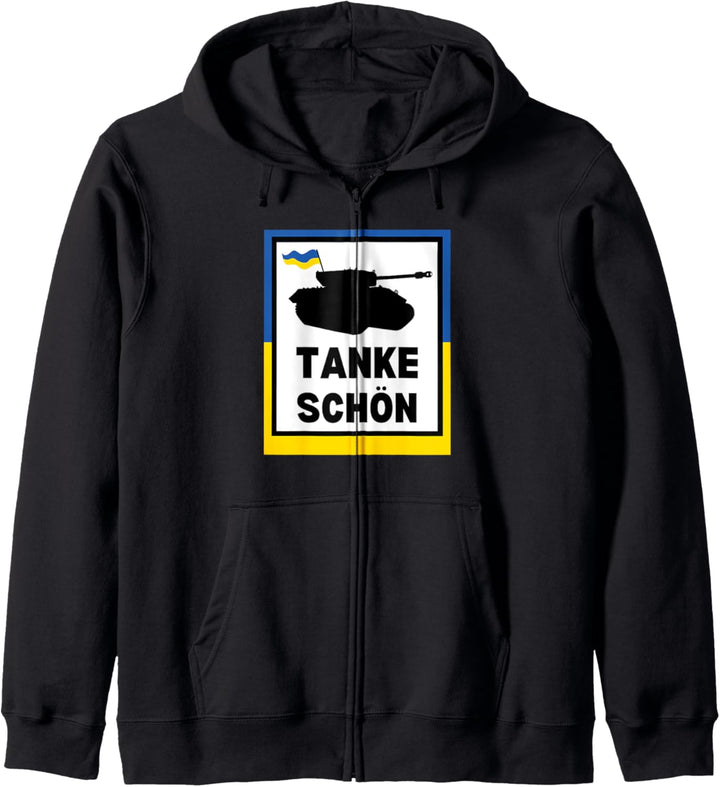 Tanke Shön Die Ukraine Winnt Die Flagge Symbologie Kapuzenjacke