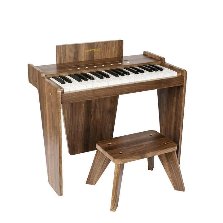 ZIPPY MAT Kinderklavier, 37 Tasten Digitalpiano für Kinder, berührungsempfindliches Bedienfeld, Laut