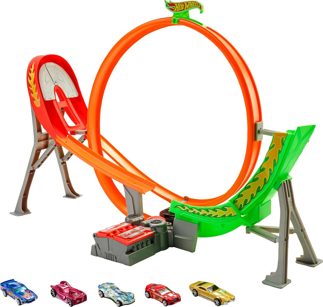 Hot Wheels acrobatische racebaan Power Shift Raceway