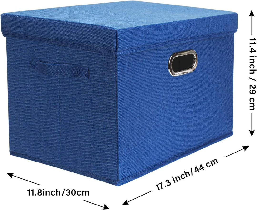 TYEERS Aufbewahrungsbox mit Deckel Gross, Stoff, Faltbare, Waschbare, Kisten Aufbewahrung mit Deckel