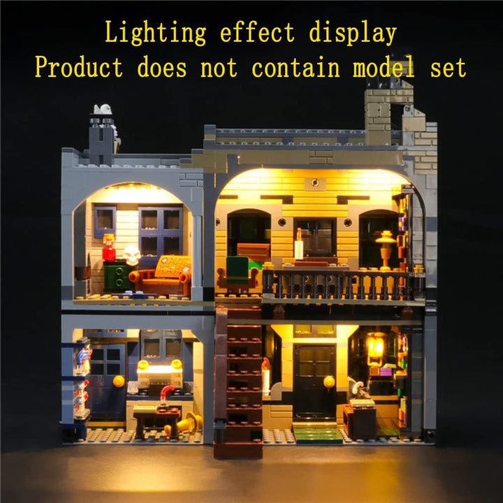 GEAMENT LED Licht-Set Kompatibel mit Lego Harry Potter Winkelgasse (Diagon Alley) - Beleuchtungsset