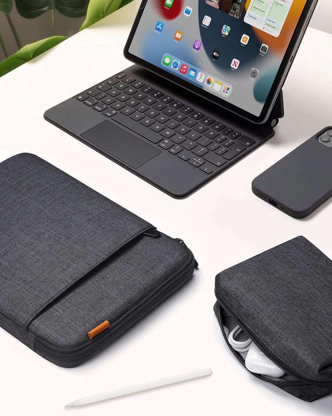 Inateck 360° Rundumschutz 13 Zoll Hülle Laptoptasche Kompatibel mit MacBook Air M2/M1 2022-2018, 13