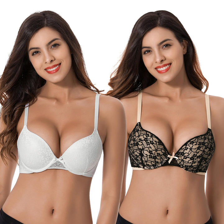 Curve Muse Bügel +1 Tasse Bügel-BHS 70F Black,white (2-pack), 70F Black,white (2-pack)