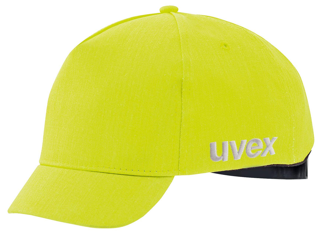 Uvex U-Cap Sport Hi-Viz Anstosskappe - Kurzer Schirm - Warngelb - 60-63 cm, 60-63 cm