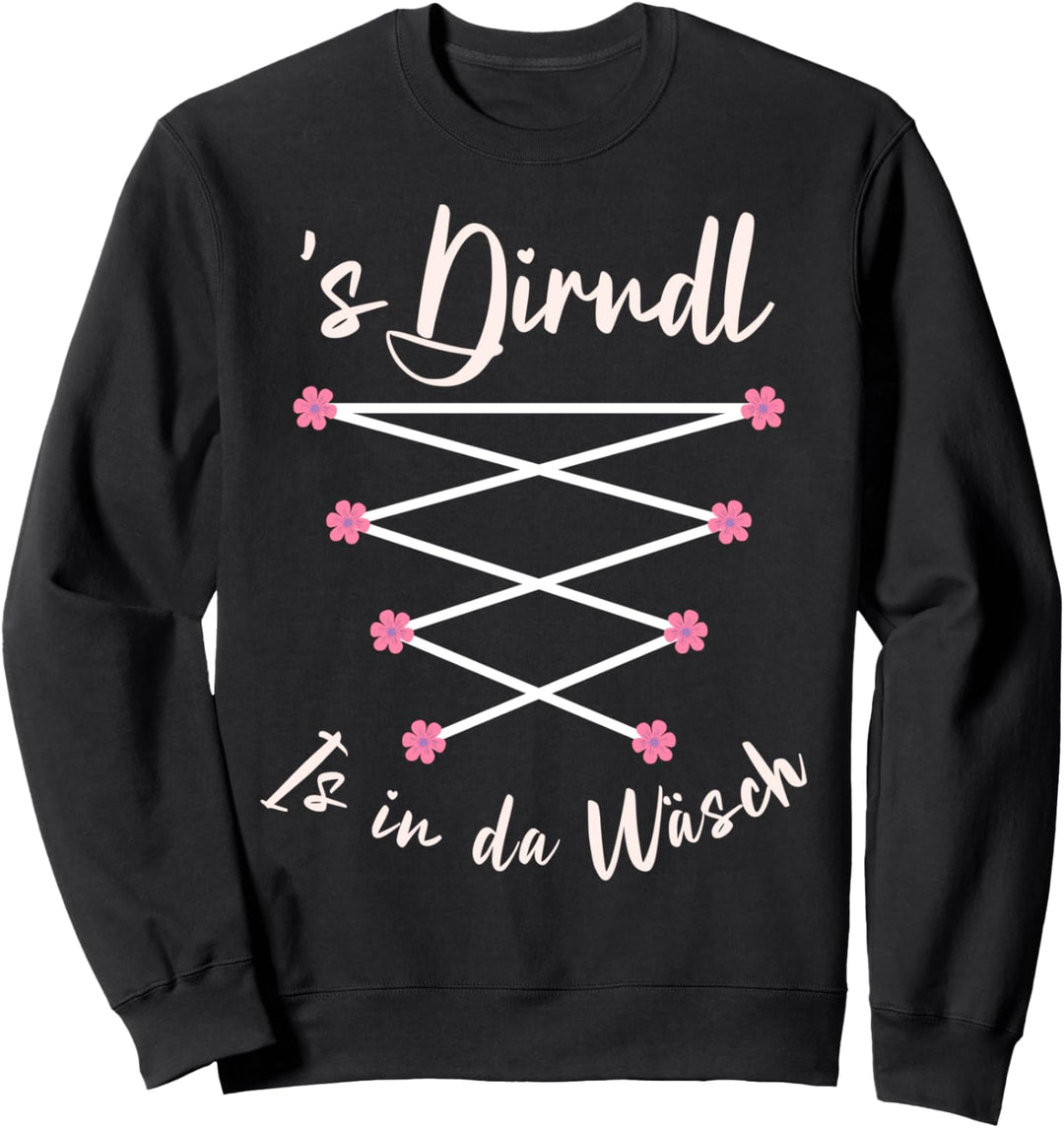 Passend für Oktoberfest Damen Dirndl Trachten Sweatshirt