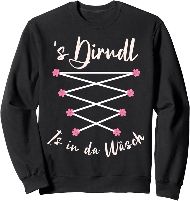 Passend für Oktoberfest Damen Dirndl Trachten Sweatshirt