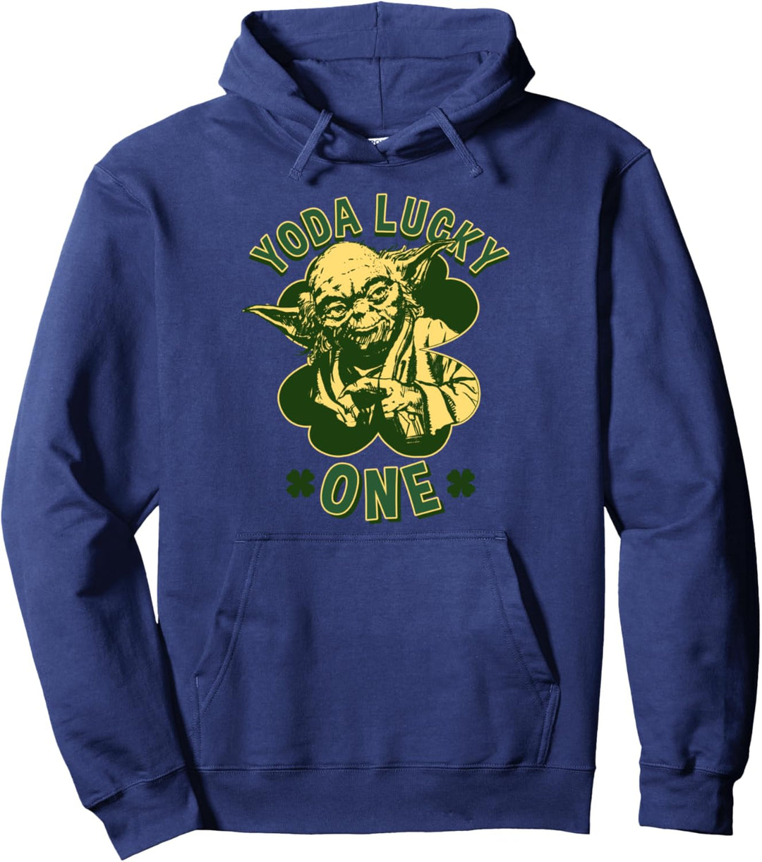 Star Wars Yoda Lucky One Retro St Patrick's Day Pullover Hoodie