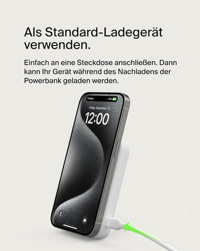 Belkin BoostCharge Pro Kabellose Powerbank 8.000 mAh mit Qi2, MagSafe-kompatibles tragbares Ladegerä