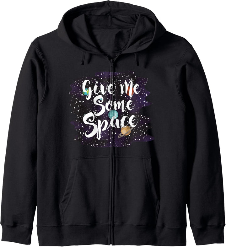 Give Me Some Space - Planeten Weltall - Introvertiert Kapuzenjacke