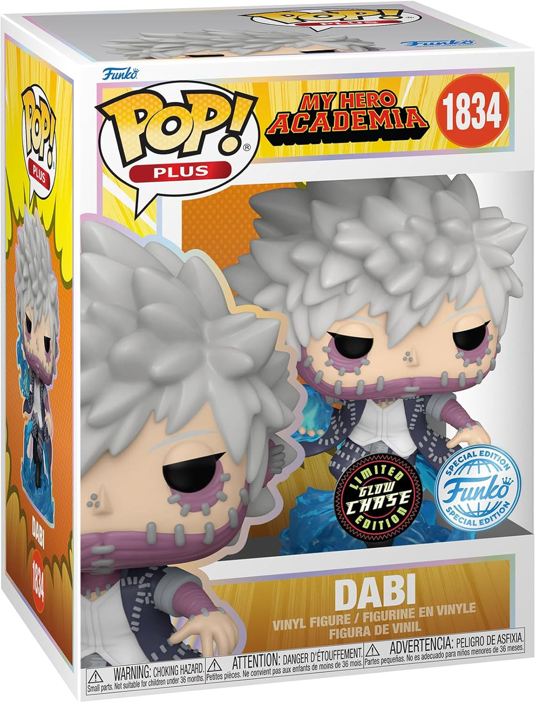 Funko Pop! Plus Animation: MHA - Dabi - 1/6 Quote Für Seltene Chase-Variante - Leuchtet Im Dunkeln -