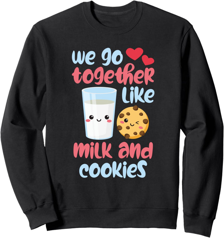 Zusammen wie Milch und Kekse - Valentinstag Sweatshirt