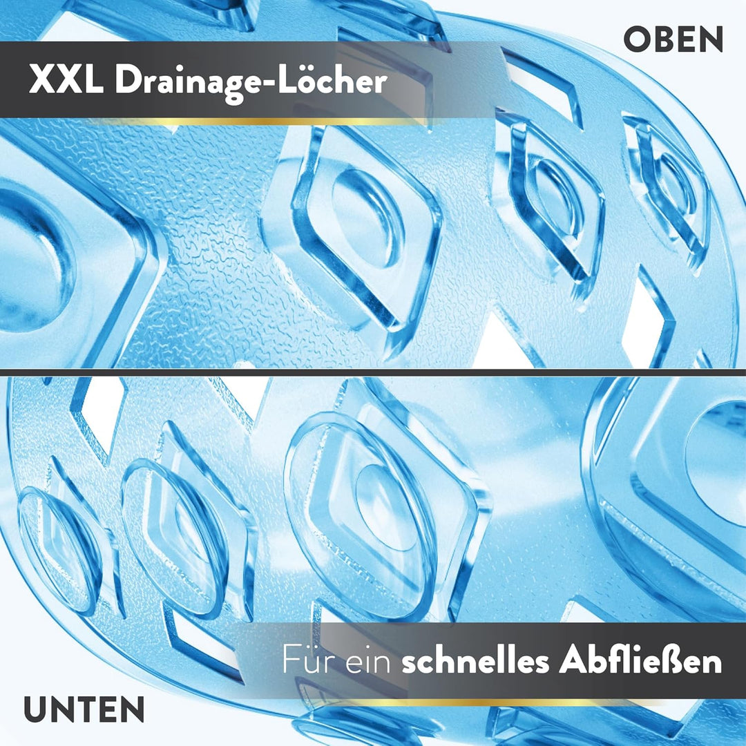 BAMONDO Duschmatte rutschfest & Hautsensitiv (blau transparent) 53x53 cm - Antirutschmatte Dusche ma