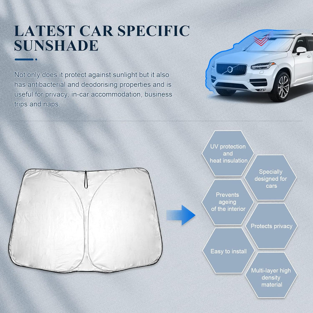 BIBIBO Volvo XC90 Frontscheibenabdeckung Kompatibel mit Volvo XC90 SUV 2016-2022, Sonnenschutz Auto