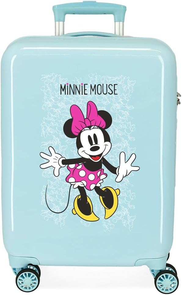 Disney Minnie Enjoy the Day Kabinenkoffer Grün 40x55x20 cms Hartschalen ABS Kombinationsschloss 34L
