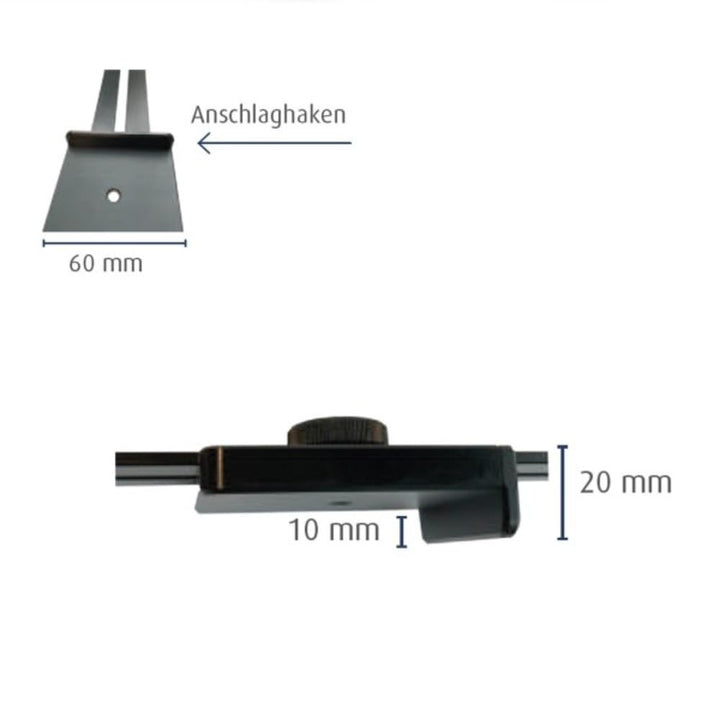 STEINLE 5410 ALU Streichmass Streichmass mit Anschlaghaken mm-Teilung 300 mm