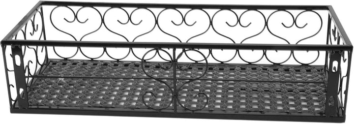 Balkon-Blumenregal, Hängender Blumentopf-Aufhänger, Hängender Schmiedeeiserner Zaun, Innen-Fensterba