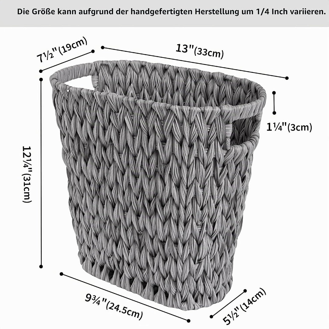 GRANNY SAYS Mülleimer Büro, Papierkorb Aufbewahrung aus Kunststoffgeflecht, Wasserdichter Abfalleime