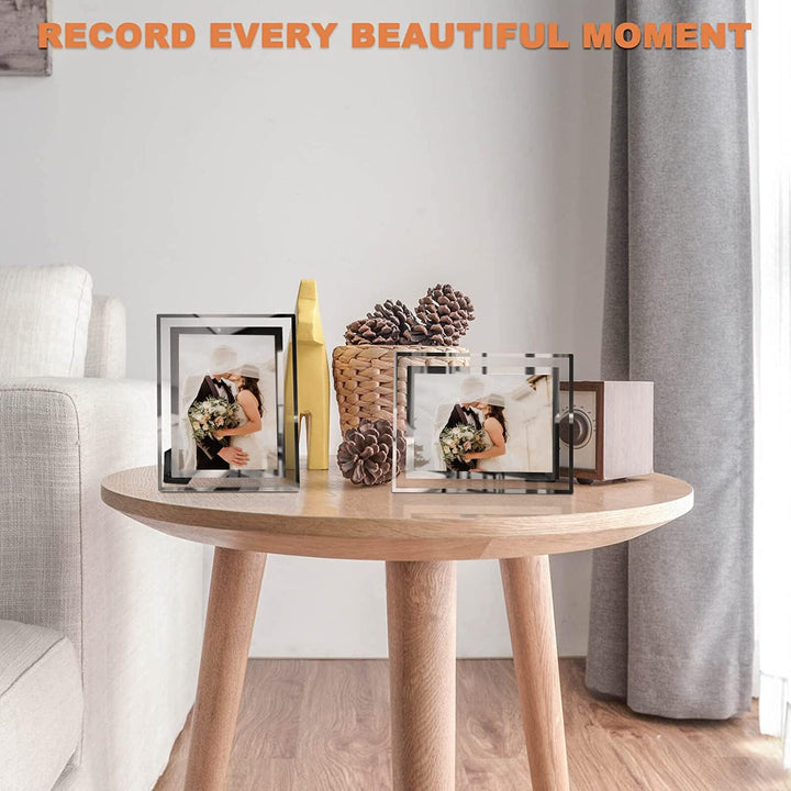 ASelected Bilderrahmen Glas 4er Set für Bilder 13x18 cm Glas Fotorahmen Photo Frame Glass Foto Rahme