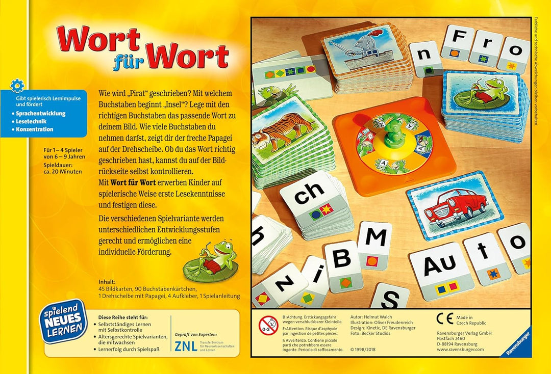 Ravensburger 24955 - Wort für Wort - Spielen und Lernen für Kinder, Lernspiel für Kinder von 6-9 Jah