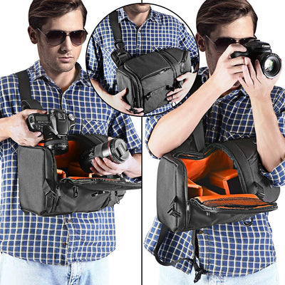 Neewer Profi Kameratasche Schlaufen Rucksack für DSLR Kameras und Objektiv Stativ Weiteres Zubehör D