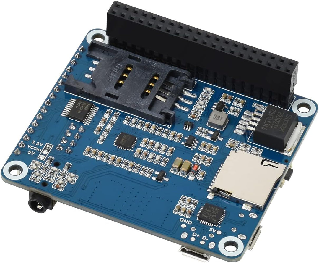 Waveshare 4G/3G/2G/GSM/GPRS/GNSS Hat for Raspberry Pi 4 Jetson Nano Based on SIM7600E-H Supports LTE