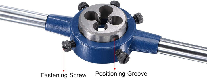 sourcing map 5/16-24 UNF Gewindeschneider Werkzeugsatz 25mm Rund Werkzeugschlüssel Hochgeschwindigke