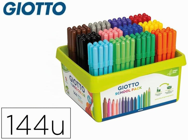 GIOTTO 523800 – Filzstifte mit 144 Stück einzeln, einzeln