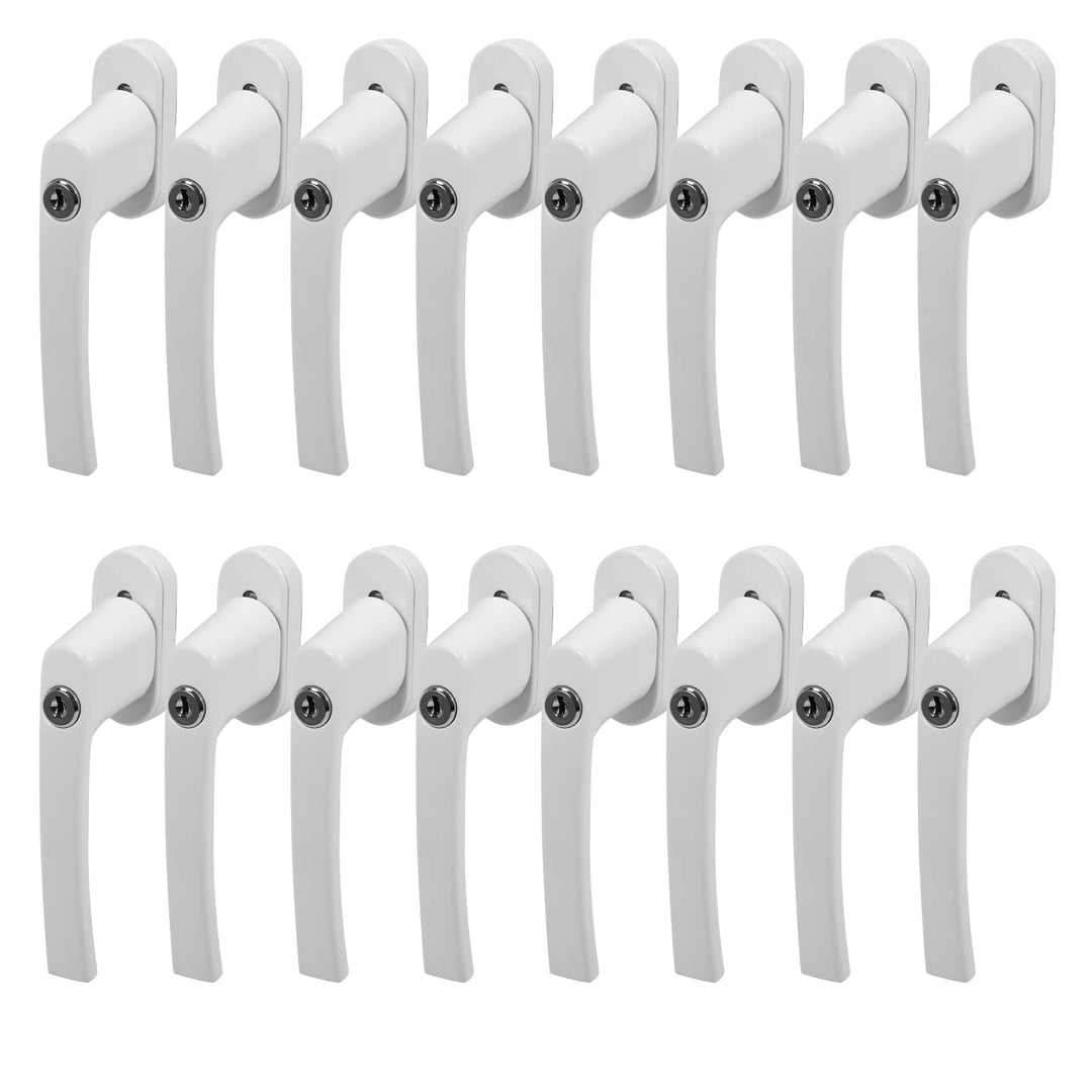Sonnewelt 20x Abschliessbar Sicherheitsfenstergriff, Fenstergriff Aluminium, kindersicherung mit Sch