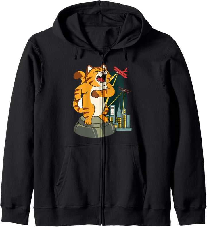 Kitty-Kong Cat-Kong lustiges japanisches Katze geschenk Kapuzenjacke