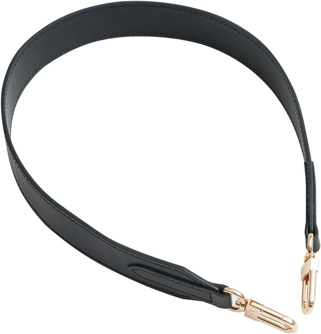 Senral Breit Schulterriemen Schwarz Echte Leder Taschengurt Handtaschenriemen Tragerieme 30 mm Kompa
