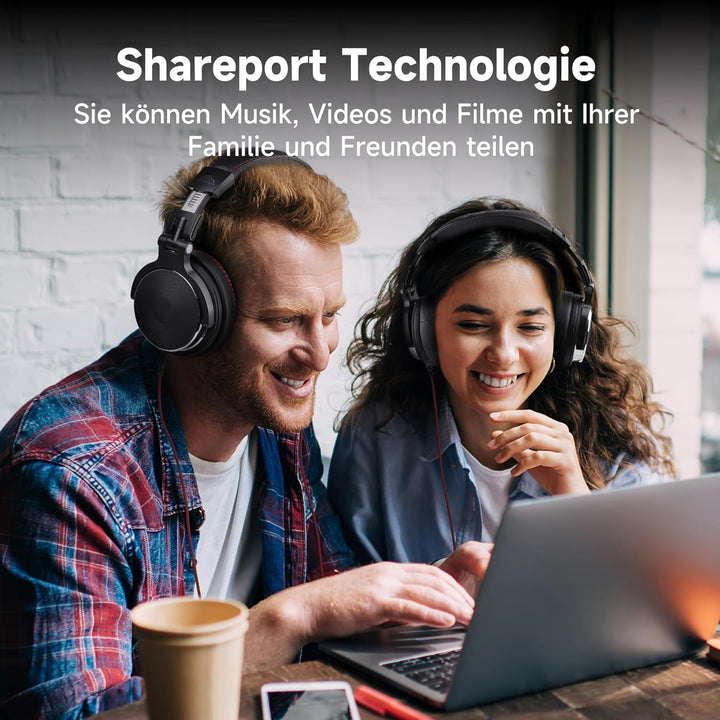 OneOdio Pro 50 Over-Ear Studiokopfhörer [Hi-Res Audio, 50mm Treiber] – Professionelle DJ Kopfhörer m