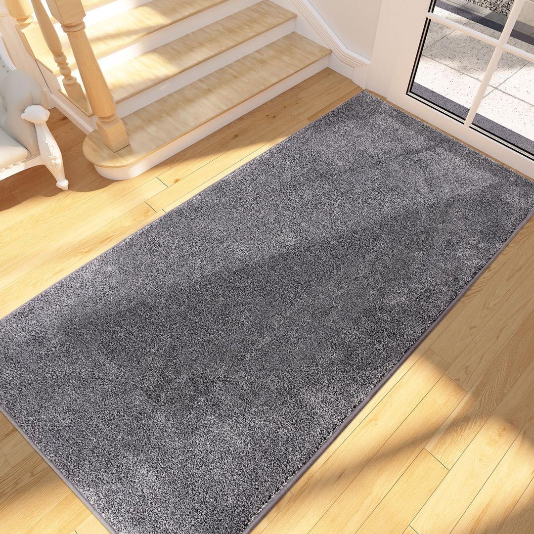 FCSDETAIL Schmutzfangmatte Innen Lang 80 x 178 cm, rutschfeste waschbare Fussmatte, absorbierend Tür