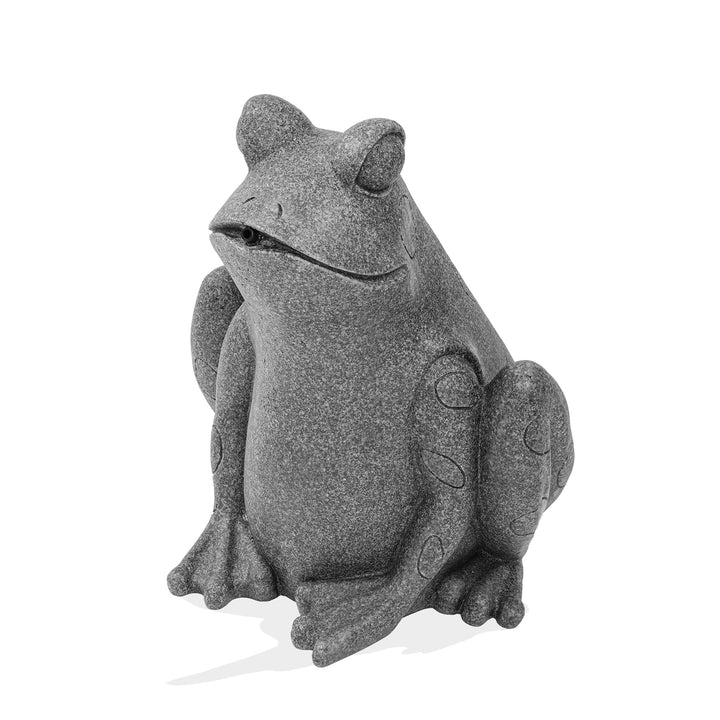 Esotec Wasserspeier-Figur sitzender Frosch, Teichfigur, Gartenstatue, Gartenfigur, Springbrunnen, Wa