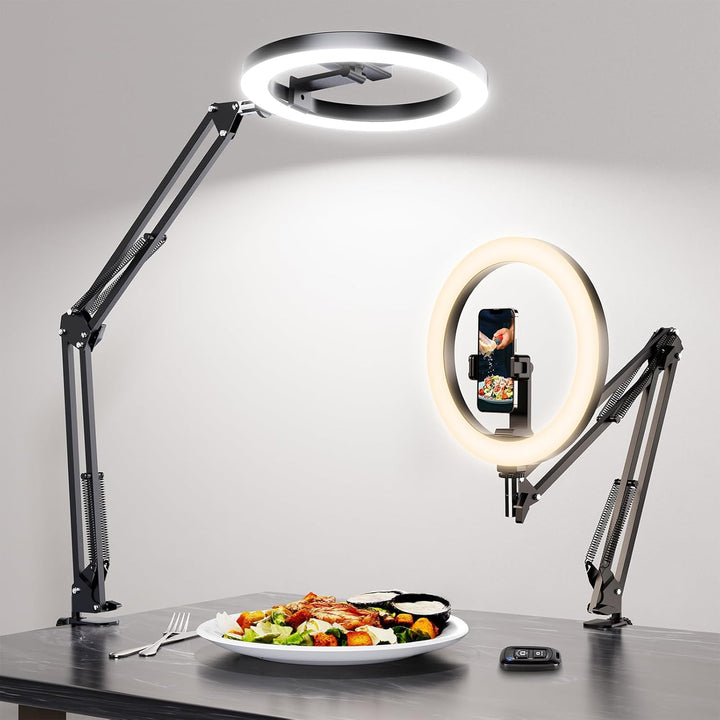 LUXSURE 10" Ringlicht mit Stativ, Flexibles Handy Stativ Ringlicht – ideal für die Erstellung von In