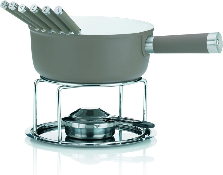 Kela Käsefondue, Aluguss, Taupe Single 2, Single 2