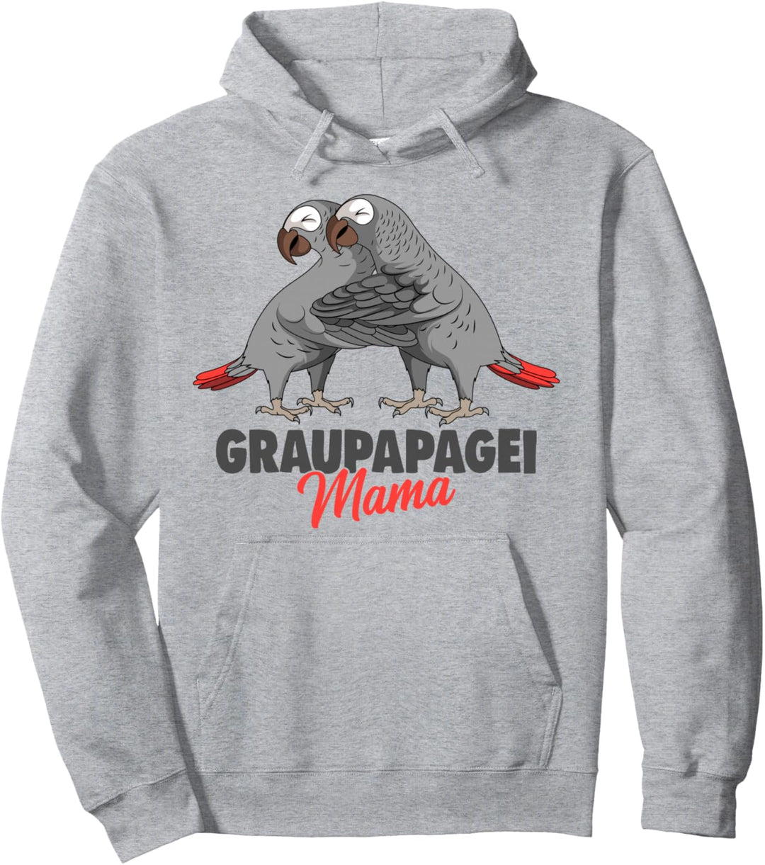 Graupapagei Mama Papagei Vogel Pullover Hoodie