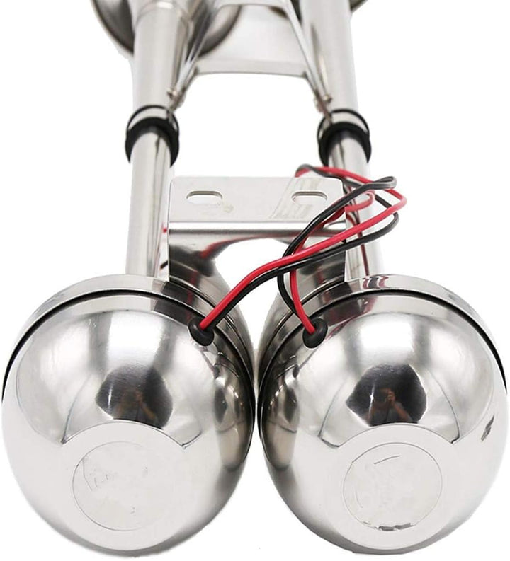 YIYIDA Elektrisches Horn autohupe Hupe elektrisches Auto/Marine Edelstahl doppelhorn car Horn Schiff