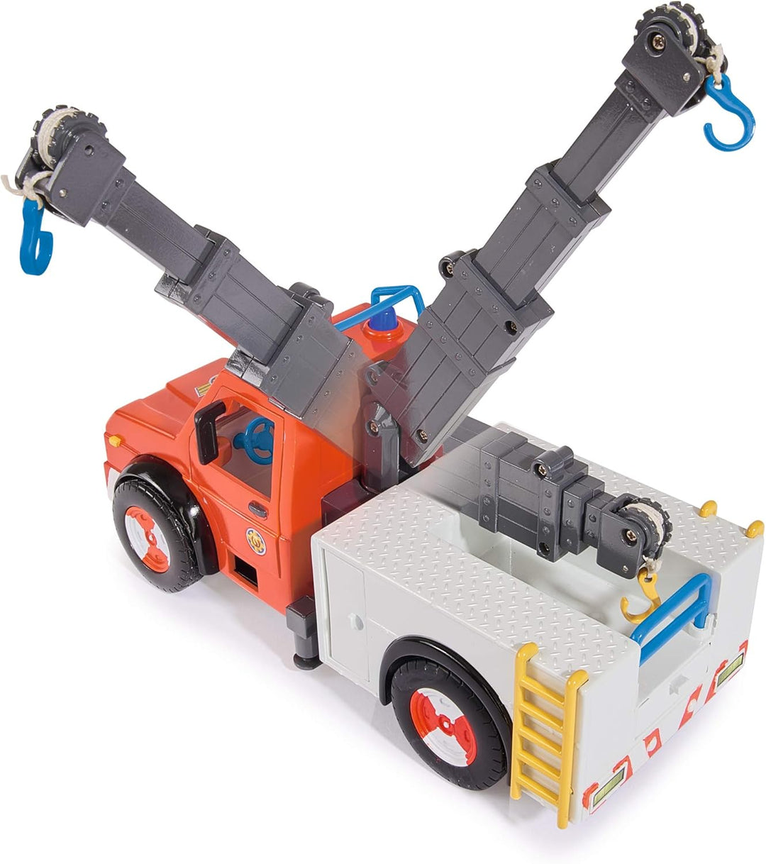 Simba 109258280 - Feuerwehrmann Sam Phoenix mit Figur und Pferd, 23cm, Mit Sam Figur und Pferd, Ausf