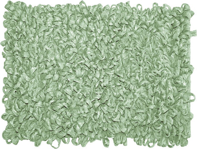 Lashuma Badezimmermatte flauschig Lindgrün, moderener Shaggy Teppich Grösse: 50x70 cm 50x70 cm Lindg
