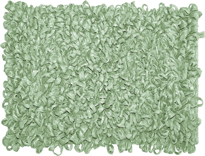 Lashuma Badezimmermatte flauschig Lindgrün, moderener Shaggy Teppich Grösse: 50x70 cm 50x70 cm Lindg