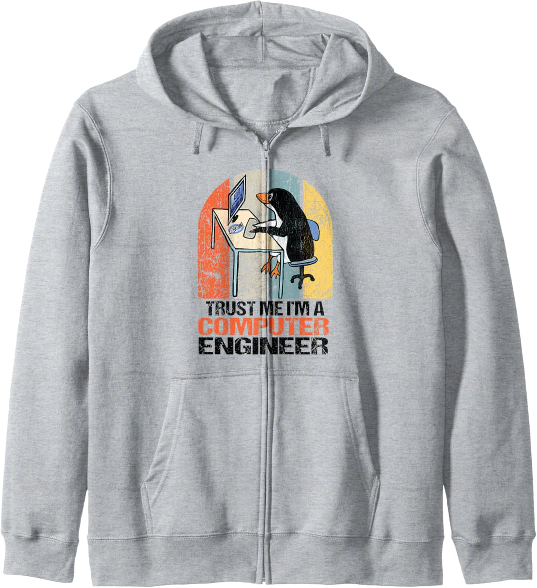 Trust Me I'm A Computer Engineer Programmer Lustiger Pinguin Kapuzenjacke
