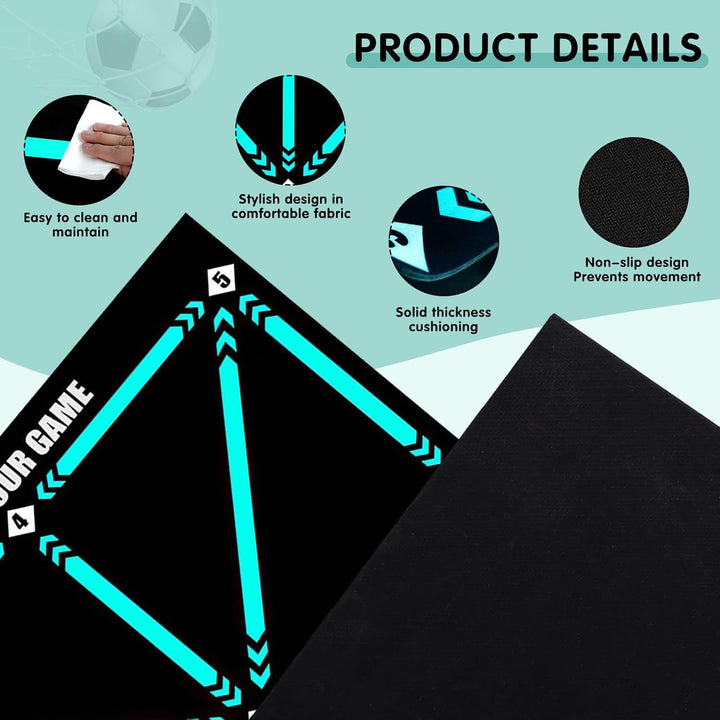60 X 90cm Fussballmatte Training Kinder Stossdämpfende Fussball Matte Ballkontrolle Fussball Trainin