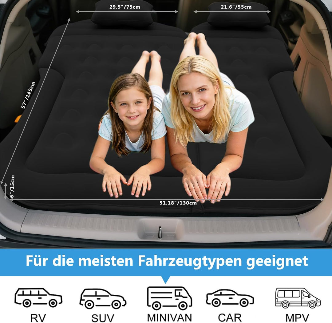 SUV Auto Matratze Luftmatratze, Aufblasbare Auto Luftmatratze für Kofferraum & Rückbank, Luftbett Au