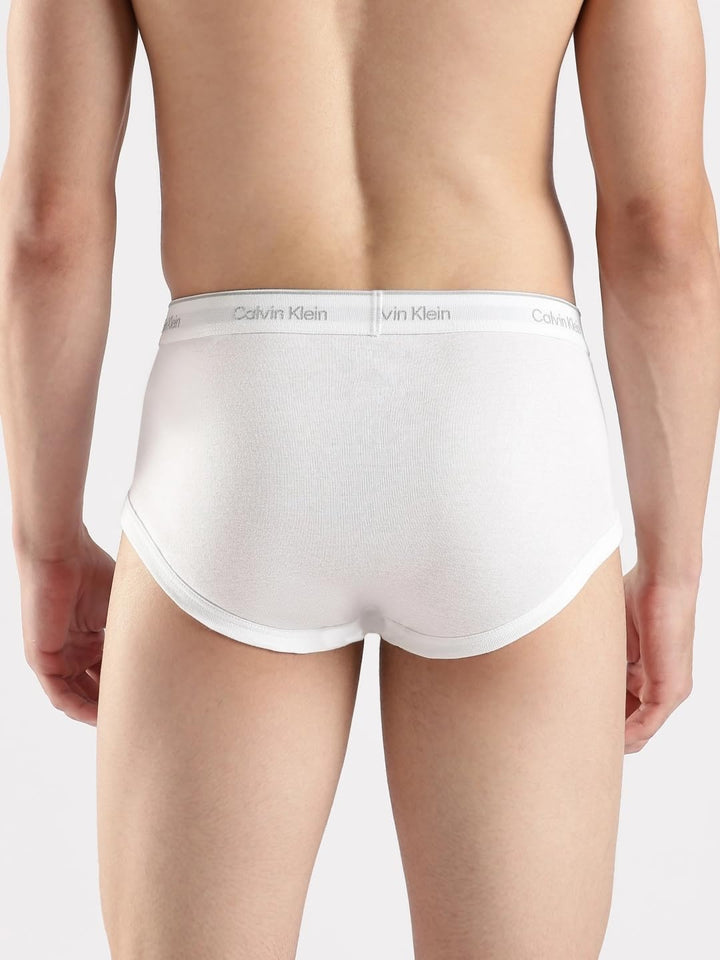 Calvin Klein Herren 3er Pack Unterhosen Hip Briefs Unterwäsche M 3 Weiss, M 3 Weiss