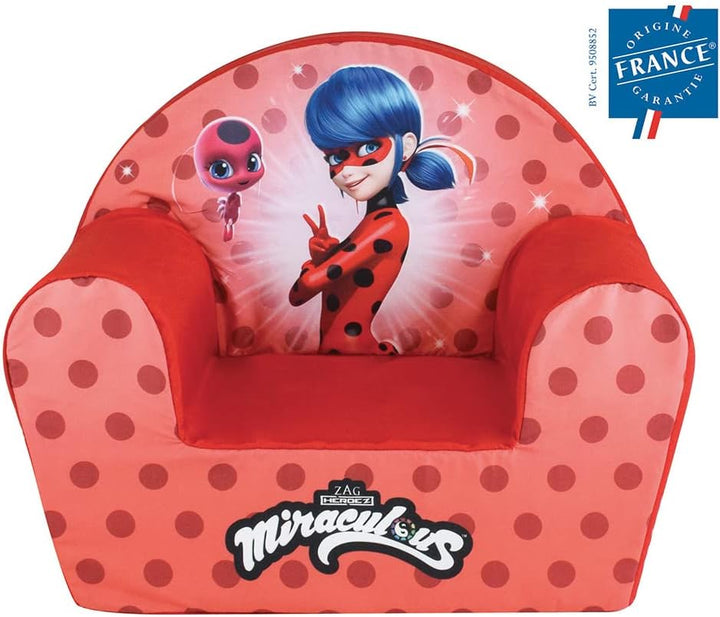 Fun House 713625 Miraculous Ladybug Clubsessel Herkunft Frankreich Kindergarantie L 52 x T 33 x H 42