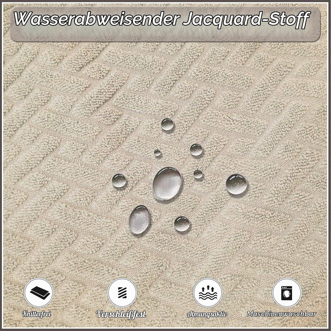 KELUINA Stretch wasserdichte Jacquard mit langem Gitter Esszimmer Stuhlhussen Home Decor, Stuhlhusse