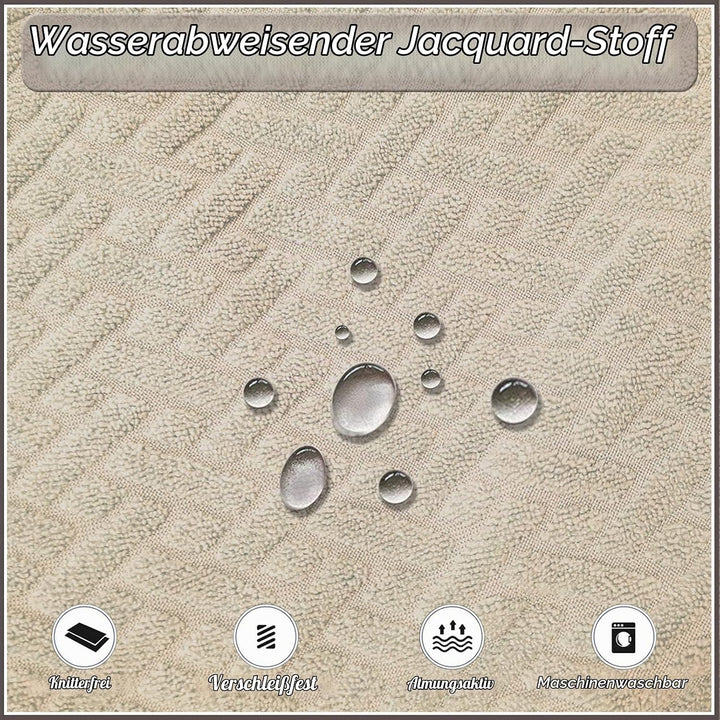 KELUINA Stretch wasserdichte Jacquard mit langem Gitter Esszimmer Stuhlhussen Home Decor, Stuhlhusse